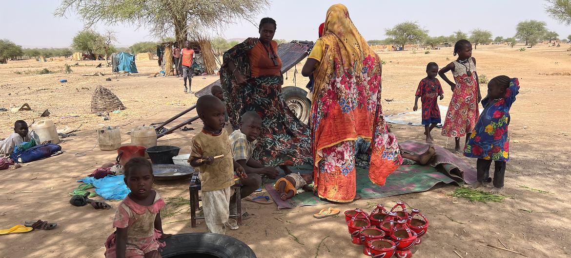 در اوایل سال 2023، پناهندگان سودانی از خشونت در دارفور به چاد همسایه گریختند.  (فیله)